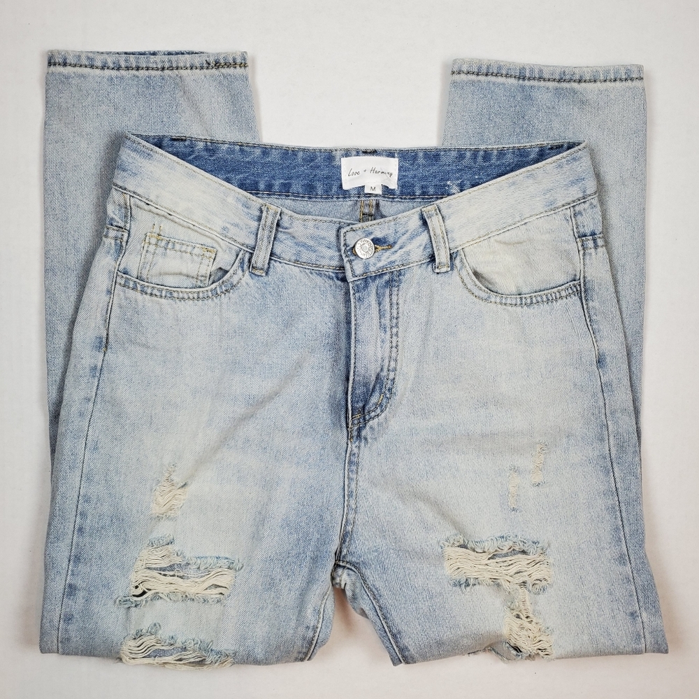 Love + Harmony distressed boyfriend jeans EUC - Picture 3 of 4